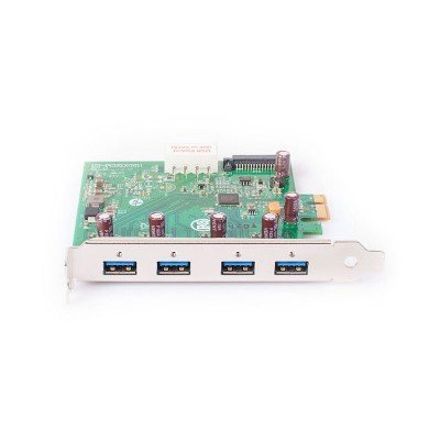 武漢USB?3.0?Interface?Card?PCIe,Fresco?FL1100,1HC,x1,4?Ports